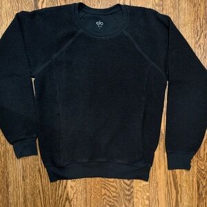 ALO Yoga Black Crewneck Sweater